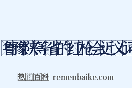 鲁豫陕等省的红枪会近义词是什么意思的图片